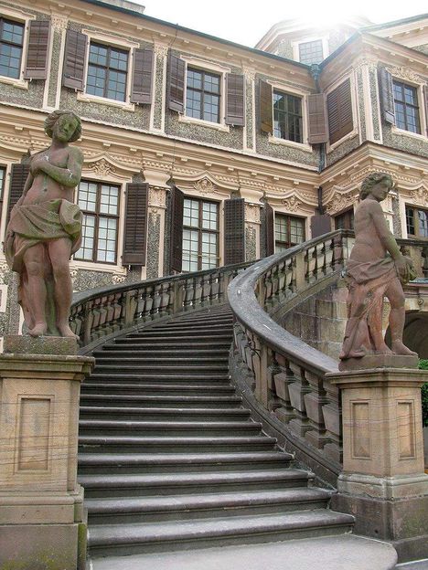 Rastatt Favorite Palace, External staircase
