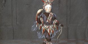 Costume portrait, originally hung in the hall of mirrors at Rastatt Favorite Palace