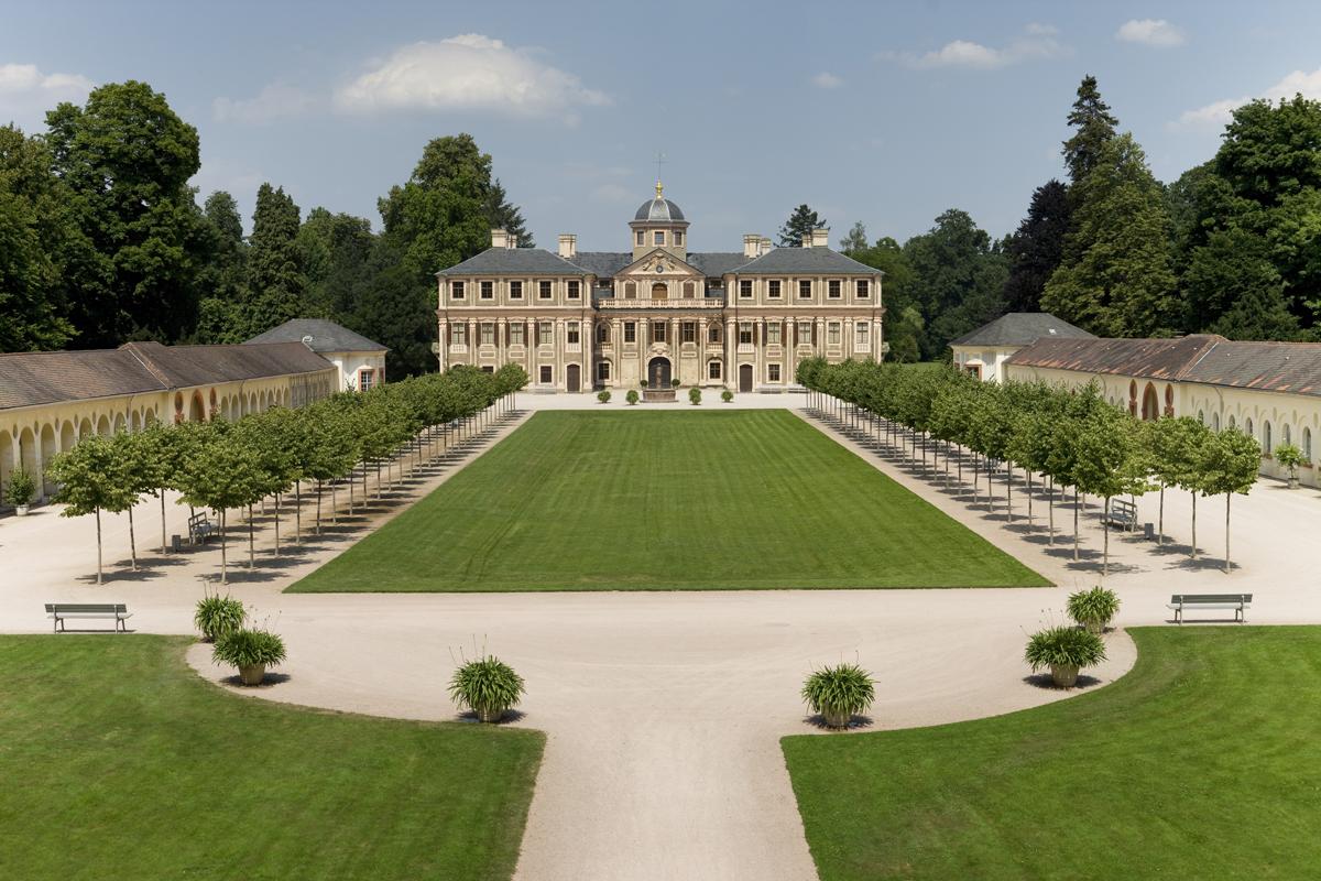 Ansicht von Schloss Favorite Rastatt