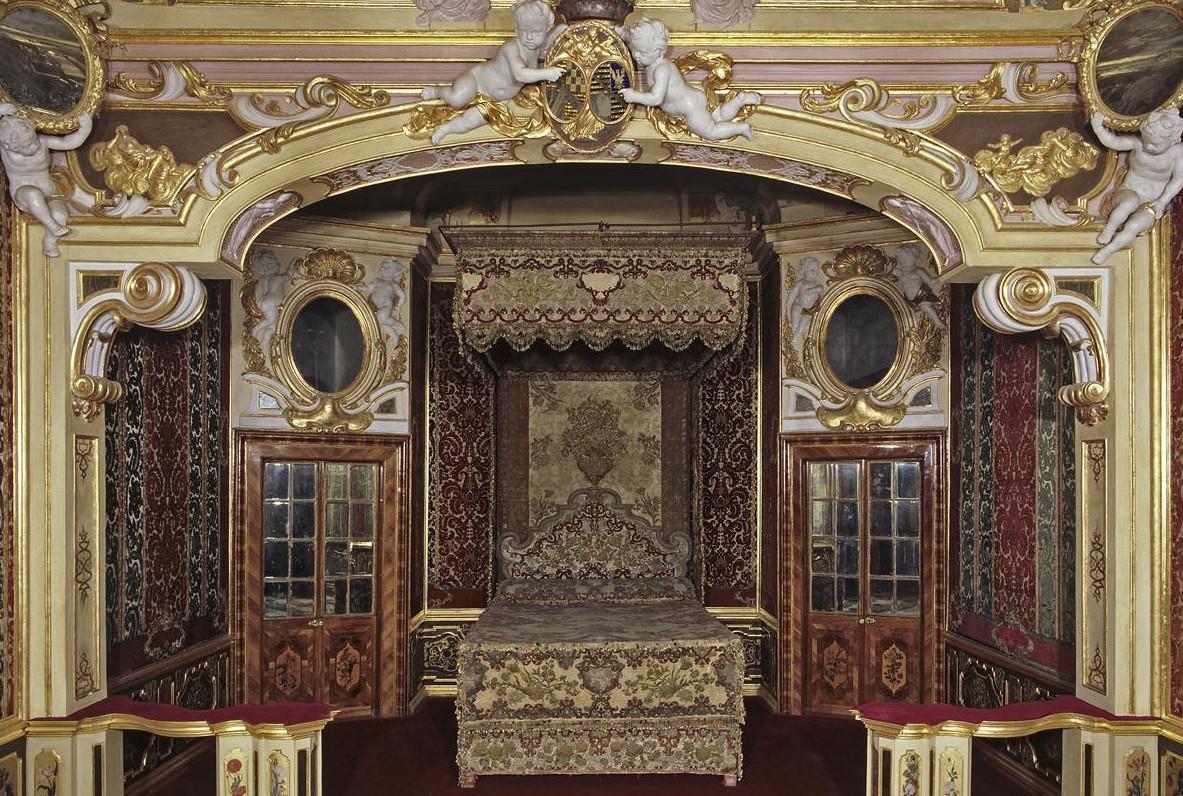 View of the margravine's bedroom, Rastatt Favorite Palace