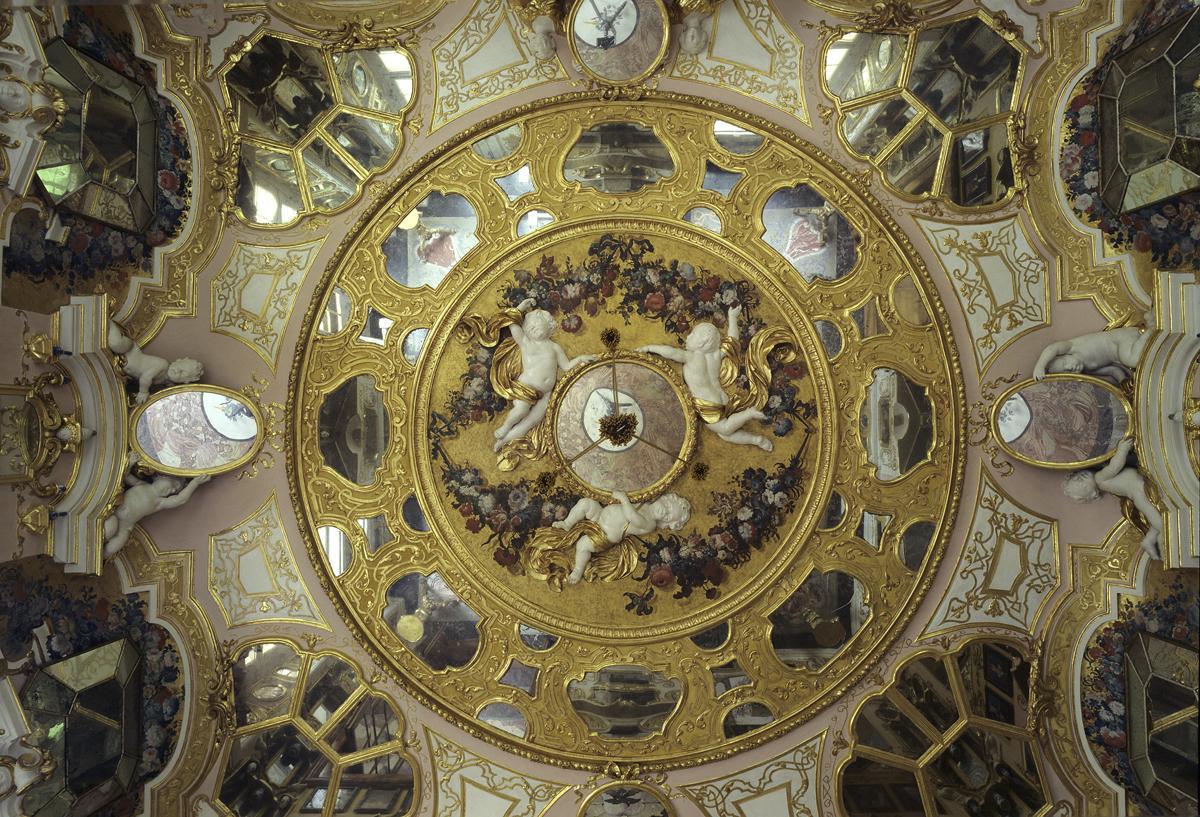 Plafond dans la galerie des Glaces du château de la Favorite de Rastatt 