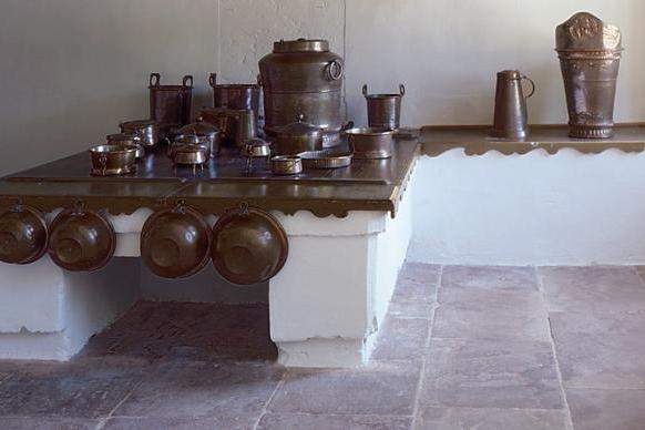 Hearth in the open kitchen, Rastatt Favorite Palace