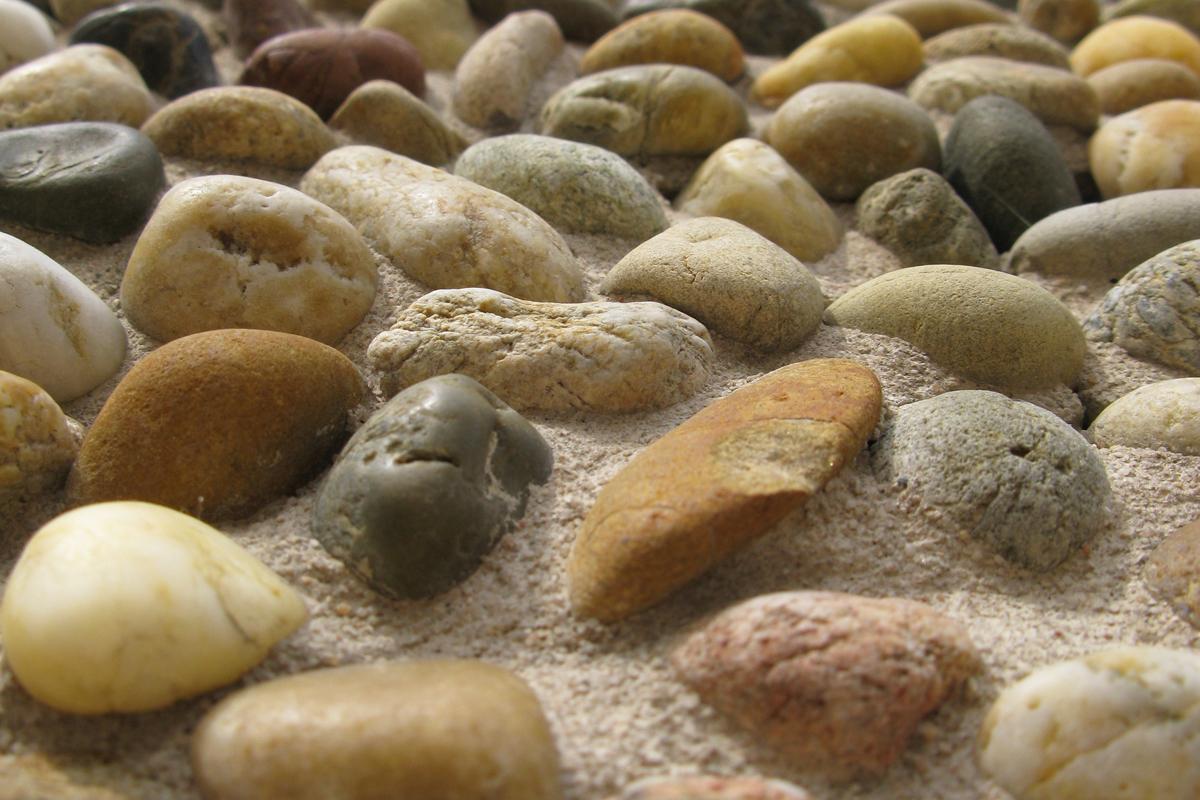 Pebbles on the exterior facade, Rastatt Favorite Palace