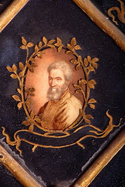 Portrait miniature de Michel-Ange au château de la Favorite 