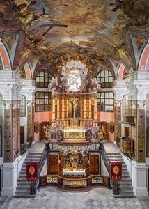 Innenansicht der Schlosskirche Rastatt