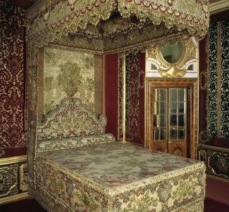 Sibylla Augusta's state bed, Rastatt Favorite Palace