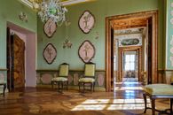 Foto: Staatliche Schlösser und Gärten Baden-Württemberg, Günther Bayerl Schloss Favorite Rastatt, Innenansicht vom Privatschlafzimmer des Erbprinzen