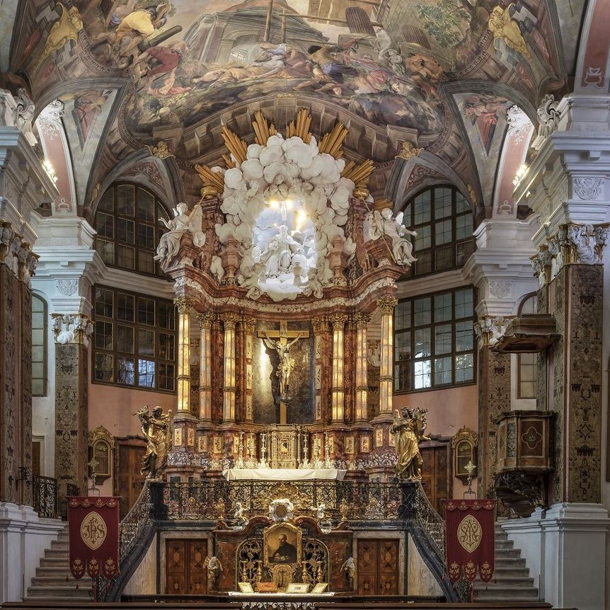 Residenzschloss Rastatt, Schlosskirche, Innenansicht