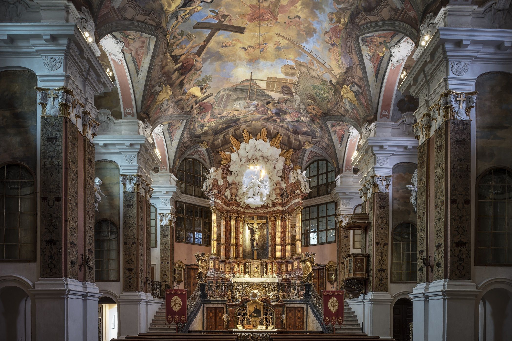 Residenzschloss Rastatt, Schlosskirche, Innenansicht