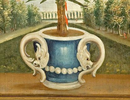 Planter, wainscot in the knights’ hall, Weikersheim Palace