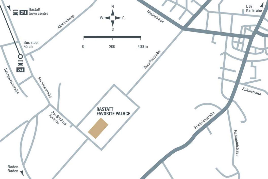 journey description: Rastatt Favorite Palace, illustration: Staatliche Schlösser und Gärten Baden-Württemberg, JUNG:Kommunikation