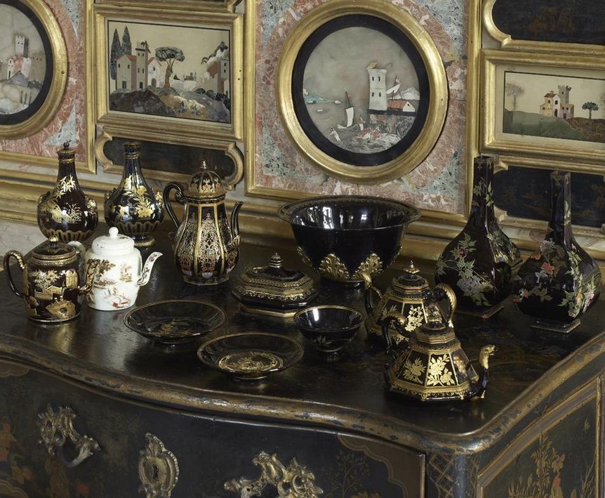Böttger stoneware from Meissen, circa 1710/1715, Rastatt Favorite Palace