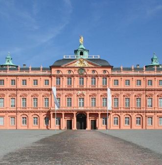 Ansicht des Ehrenhofs des Residenzschloss Rastatt