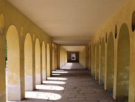 Schloss Favorite Rastatt, Orangerie – offener Wandelgang
