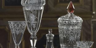 Schloss Rastatt Favorite, historische Glassammlung