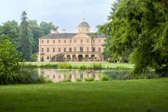 Außenansicht von Schloss Favorite Rastatt