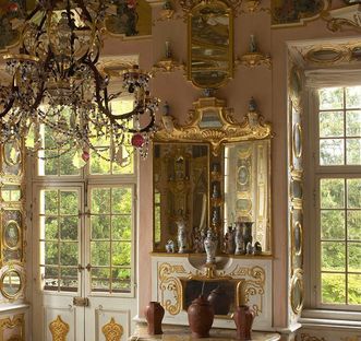 Detail of the hall of mirrors, Rastatt Favorite Palace