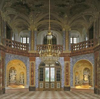 View of the sala terrena, Rastatt Favorite Palace