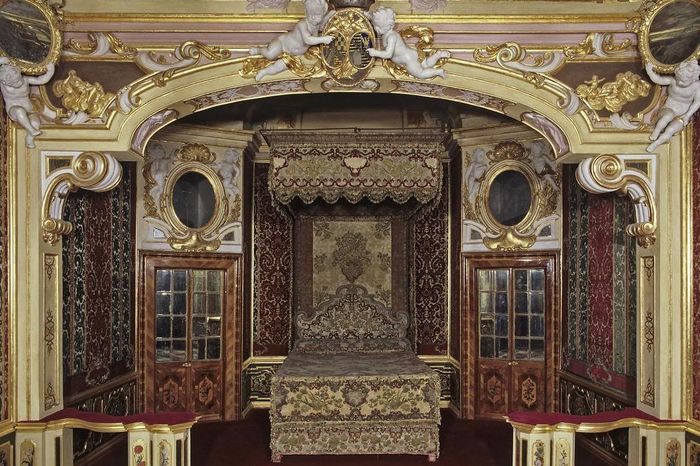 View of the margravine's bedroom, Rastatt Favorite Palace