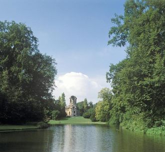 Ansicht des Gartens von Schloss Schwetzingen