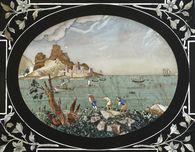 Foto: Staatliche Schlösser und Gärten Baden-Württemberg, Andrea Rachele Tischplatte aus dem Florentiner Kabinett in Schloss Favorite Rastatt