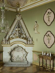 Schloss Favorite Rastatt, Innen, Grünes Zimmer