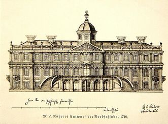Draft of the plan for Rastatt Favorite Palace