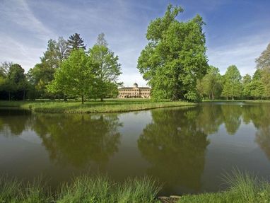 Schloss Favorite Rastatt, See im Schlossgarten