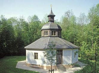 View of the hermitage in the palace garden, Rastatt Favorite Palace