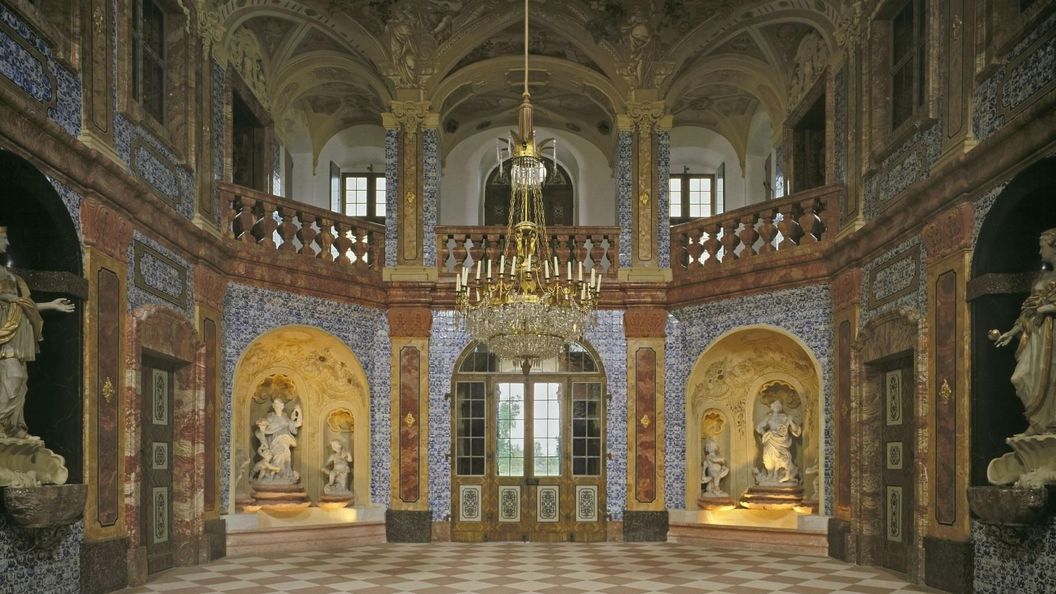 Schloss Favorite Rastatt, Innen, Sala Terrena