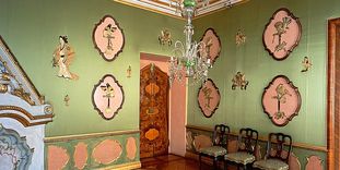 Schloss Favorite Rastatt, Grünes Schlafzimmer